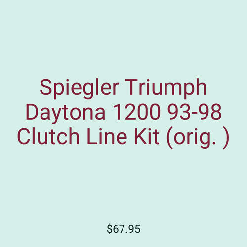 Spiegler Triumph Daytona 1200 93-98 Clutch Line Kit (orig. )