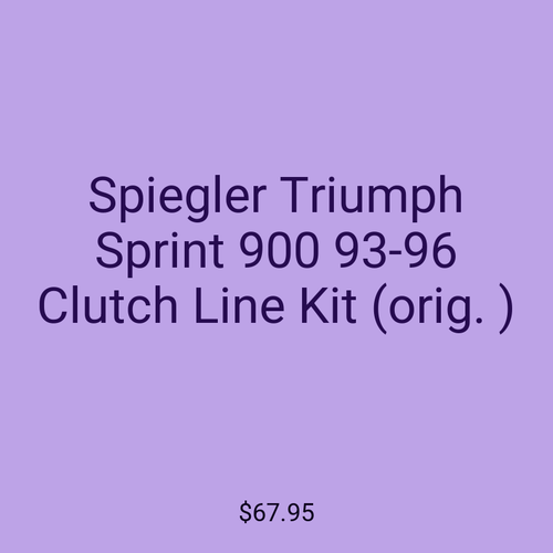 Spiegler Triumph Sprint 900 93-96 Clutch Line Kit (orig. )