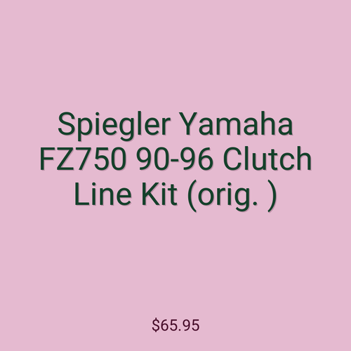 Spiegler Yamaha FZ750 90-96 Clutch Line Kit (orig. )