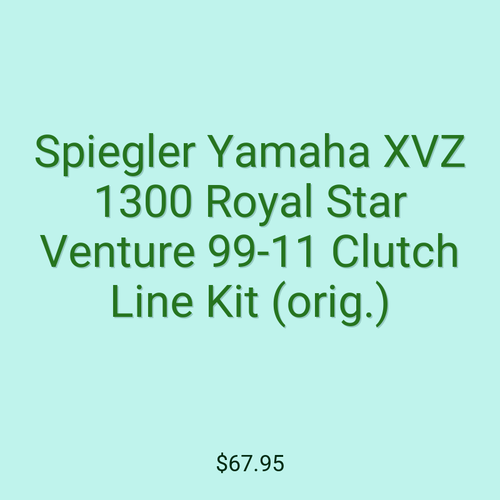 Spiegler Yamaha XVZ 1300 Royal Star Venture 99-11 Clutch Line Kit (orig.)