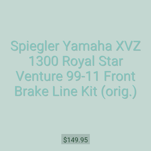 Spiegler Yamaha XVZ 1300 Royal Star Venture 99-11 Front Brake Line Kit (orig.)