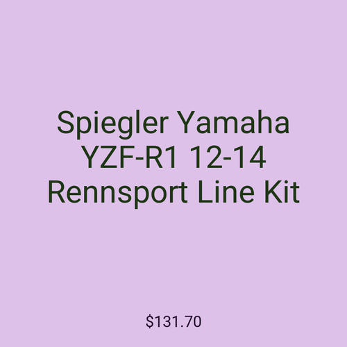 Spiegler Yamaha YZF-R1 12-14 Rennsport Line Kit