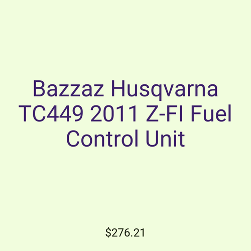 Bazzaz Husqvarna TC449 2011 Z-FI Fuel Control Unit