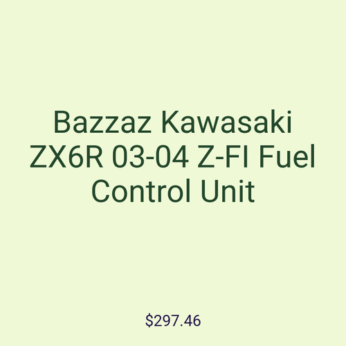 Bazzaz Kawasaki ZX6R 03-04 Z-FI Fuel Control Unit