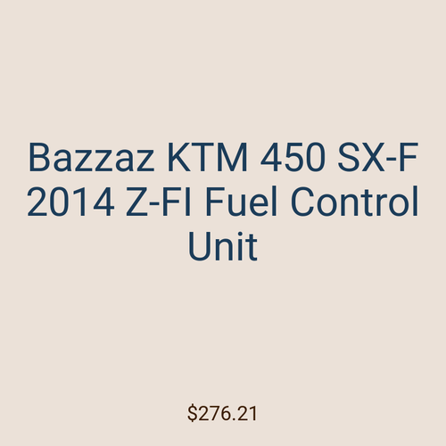 Bazzaz KTM 450 SX-F 2014 Z-FI Fuel Control Unit