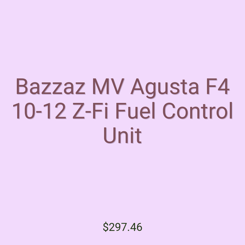 Bazzaz MV Agusta F4 10-12 Z-Fi Fuel Control Unit