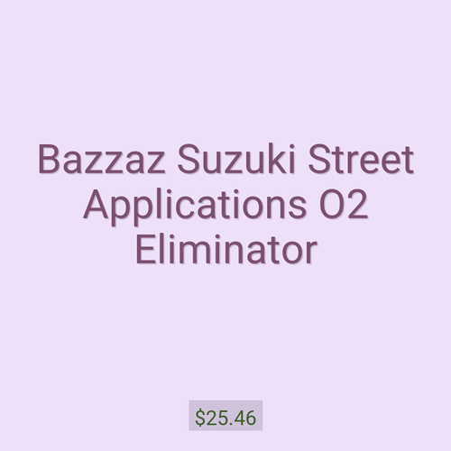 Bazzaz Suzuki Street Applications O2 Eliminator