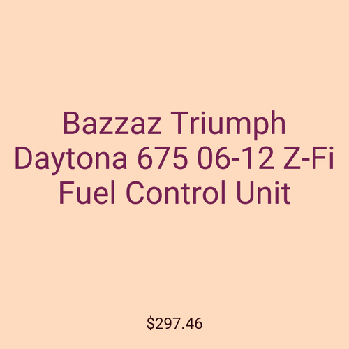 Bazzaz Triumph Daytona 675 06-12 Z-Fi Fuel Control Unit