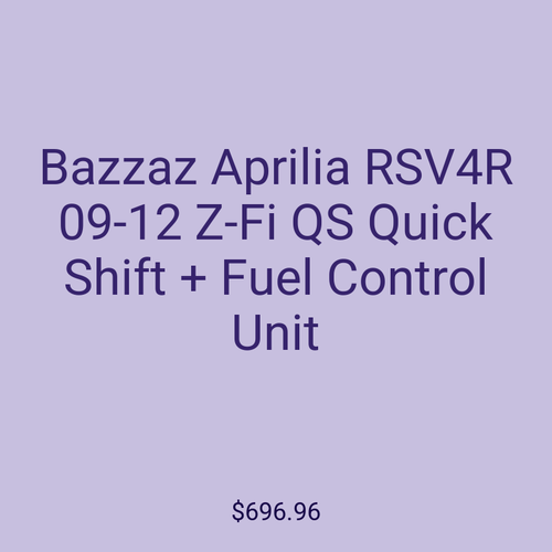 Bazzaz Aprilia RSV4R 09-12 Z-Fi QS Quick Shift + Fuel Control Unit