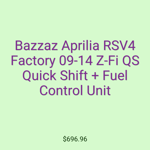 Bazzaz Aprilia RSV4 Factory 09-14 Z-Fi QS Quick Shift + Fuel Control Unit