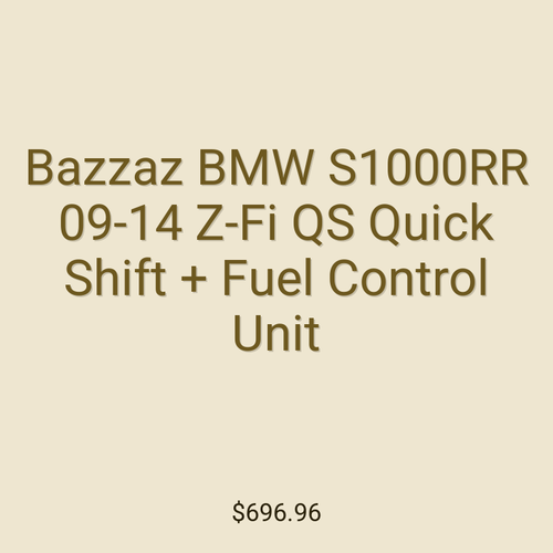 Bazzaz BMW S1000RR 09-14 Z-Fi QS Quick Shift + Fuel Control Unit