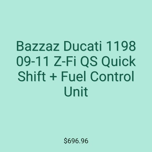 Bazzaz Ducati 1198 09-11 Z-Fi QS Quick Shift + Fuel Control Unit