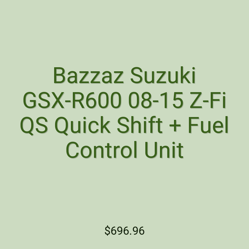Bazzaz Suzuki GSX-R600 08-15 Z-Fi QS Quick Shift + Fuel Control Unit