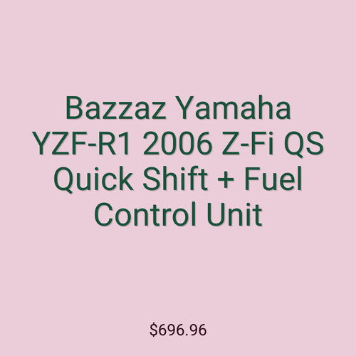 Bazzaz Yamaha YZF-R1 2006 Z-Fi QS Quick Shift + Fuel Control Unit
