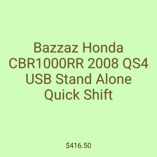 Bazzaz Honda CBR1000RR 2008 QS4 USB Stand Alone Quick Shift