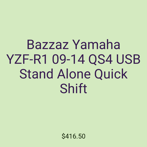 Bazzaz Yamaha YZF-R1 09-14 QS4 USB Stand Alone Quick Shift