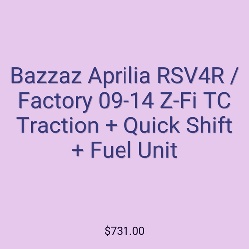 Bazzaz Aprilia RSV4R / Factory 09-14 Z-Fi TC Traction + Quick Shift + Fuel Unit