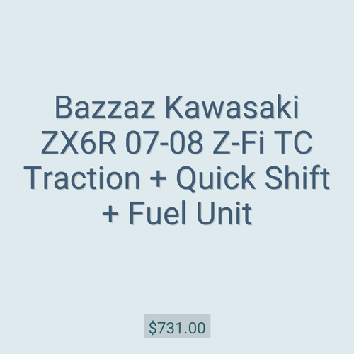 Bazzaz Kawasaki ZX6R 07-08 Z-Fi TC Traction + Quick Shift + Fuel Unit