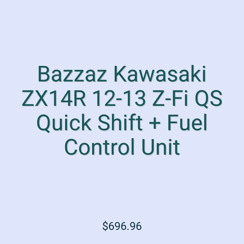 Bazzaz Kawasaki ZX14R 12-13 Z-Fi QS Quick Shift + Fuel Control Unit