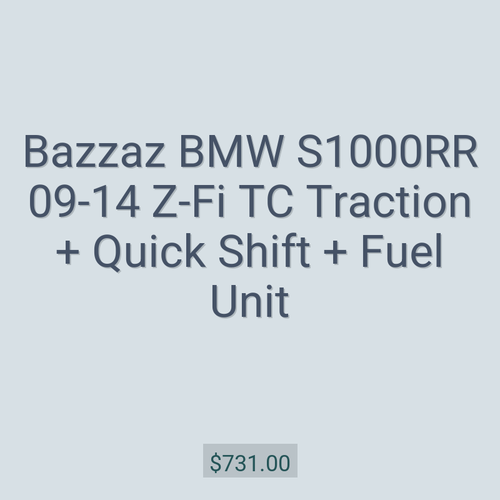 Bazzaz BMW S1000RR 09-14 Z-Fi TC Traction + Quick Shift + Fuel Unit