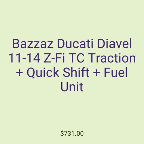 Bazzaz Ducati Diavel 11-14 Z-Fi TC Traction + Quick Shift + Fuel Unit