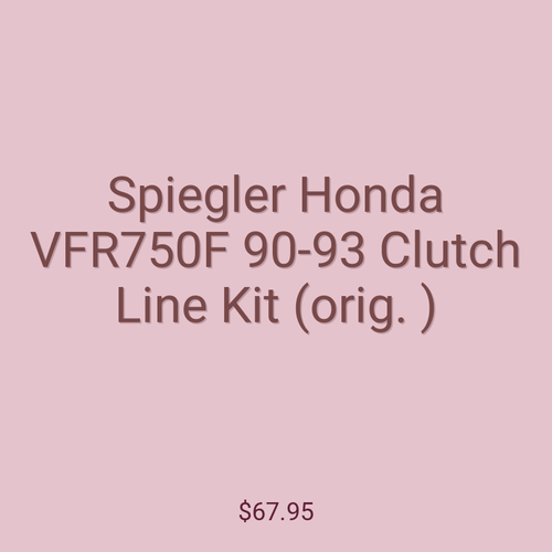 Spiegler Honda VFR750F 90-93 Clutch Line Kit (orig. )