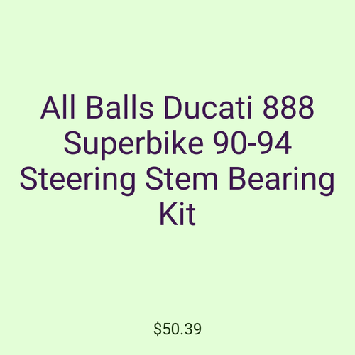 All Balls Ducati 888 Superbike 90-94 Steering Stem Bearing Kit