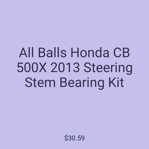 All Balls Honda CB 500X 2013 Steering Stem Bearing Kit