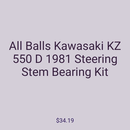 All Balls Kawasaki KZ 550 D 1981 Steering Stem Bearing Kit