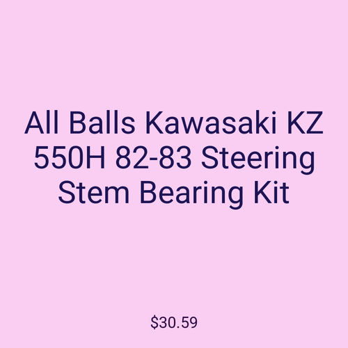All Balls Kawasaki KZ 550H 82-83 Steering Stem Bearing Kit