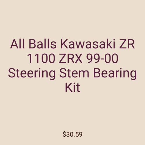 All Balls Kawasaki ZR 1100 ZRX 99-00 Steering Stem Bearing Kit