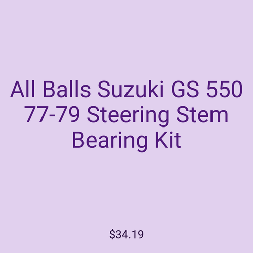 All Balls Suzuki GS 550 77-79 Steering Stem Bearing Kit