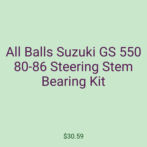 All Balls Suzuki GS 550 80-86 Steering Stem Bearing Kit