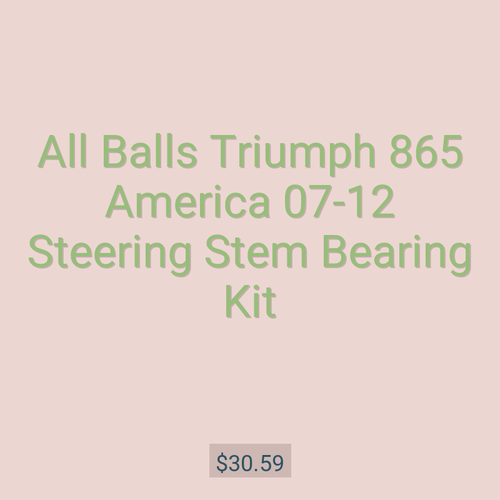All Balls Triumph 865 America 07-12 Steering Stem Bearing Kit