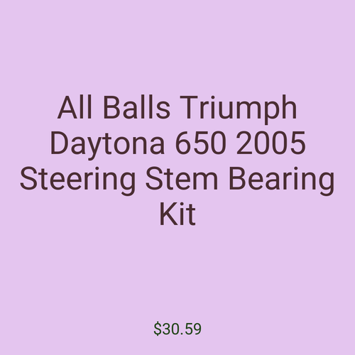 All Balls Triumph Daytona 650 2005 Steering Stem Bearing Kit