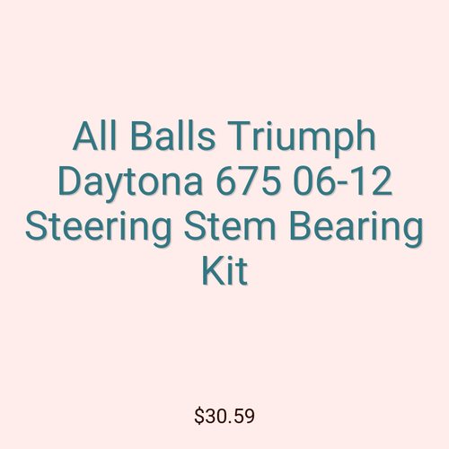 All Balls Triumph Daytona 675 06-12 Steering Stem Bearing Kit