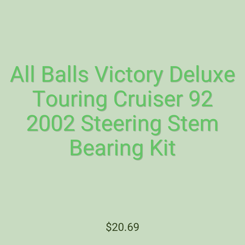 All Balls Victory Deluxe Touring Cruiser 92 2002 Steering Stem Bearing Kit