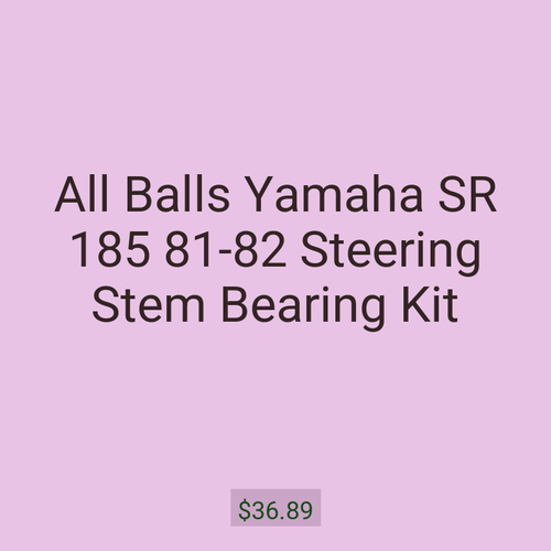All Balls Yamaha SR 185 81-82 Steering Stem Bearing Kit