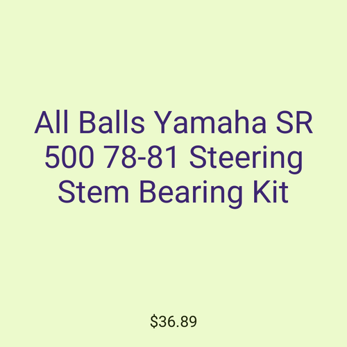 All Balls Yamaha SR 500 78-81 Steering Stem Bearing Kit