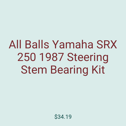 All Balls Yamaha SRX 250 1987 Steering Stem Bearing Kit