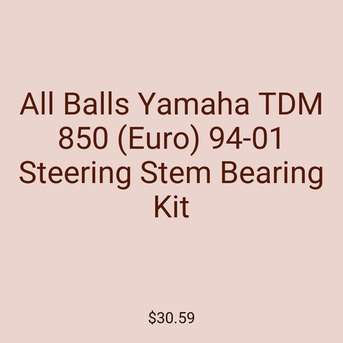 All Balls Yamaha TDM 850 (Euro) 94-01 Steering Stem Bearing Kit