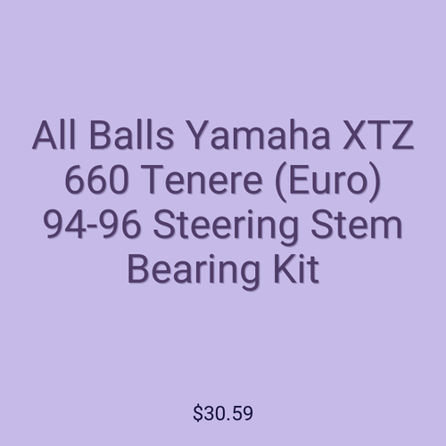 All Balls Yamaha XTZ 660 Tenere (Euro) 94-96 Steering Stem Bearing Kit