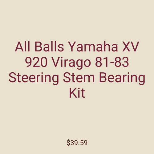All Balls Yamaha XV 920 Virago 81-83 Steering Stem Bearing Kit