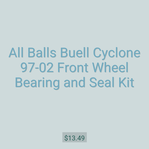 All Balls Buell Cyclone 97-02 Front Wheel Bearing and Seal Kit