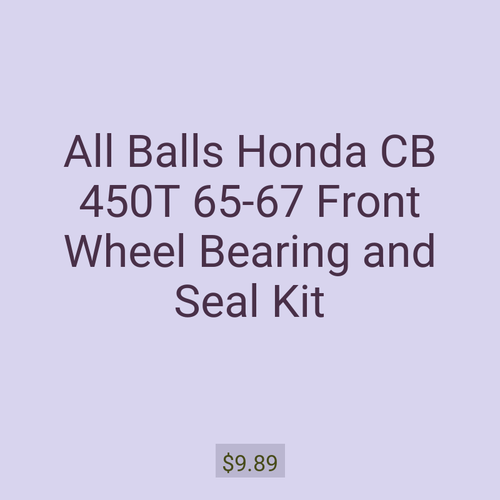 All Balls Honda CB 450T 65-67 Front Wheel Bearing and Seal Kit