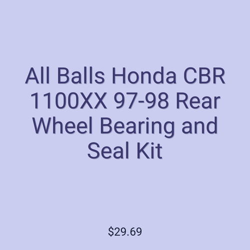 All Balls Honda CBR 1100XX 97-98 Rear Wheel Bearing and Seal Kit
