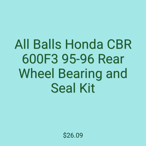 All Balls Honda CBR 600F3 95-96 Rear Wheel Bearing and Seal Kit