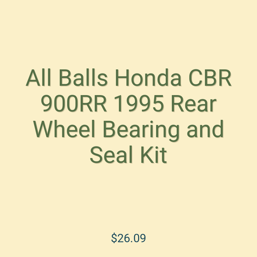 All Balls Honda CBR 900RR 1995 Rear Wheel Bearing and Seal Kit