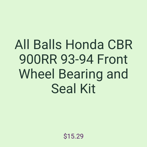 All Balls Honda CBR 900RR 93-94 Front Wheel Bearing and Seal Kit