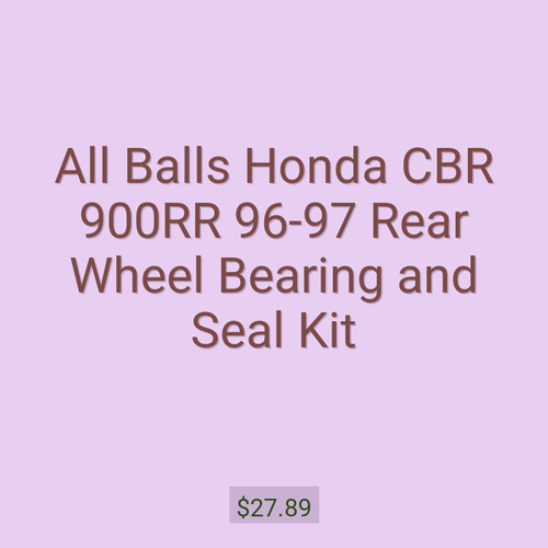 All Balls Honda CBR 900RR 96-97 Rear Wheel Bearing and Seal Kit